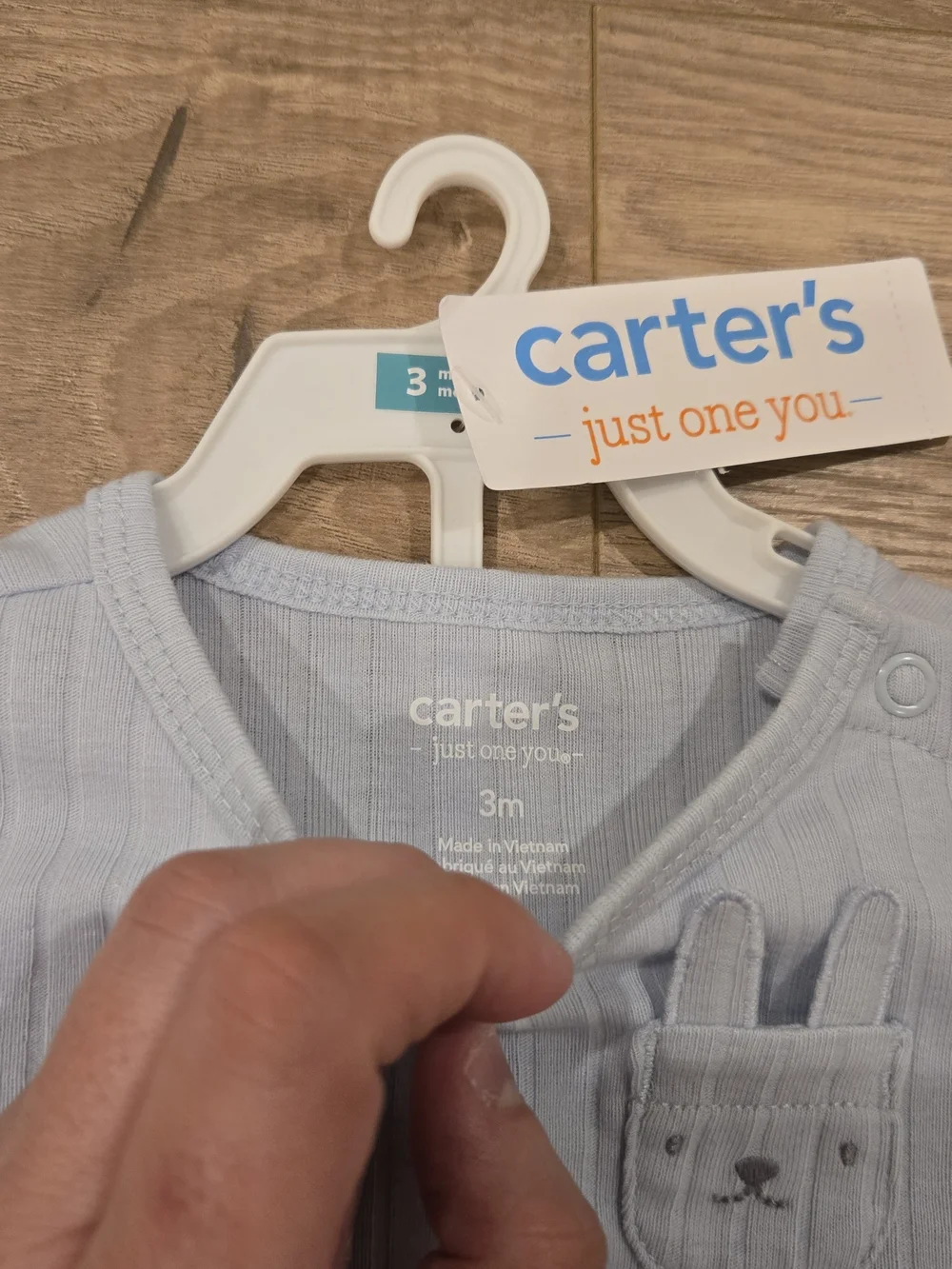 NWT Carter’s Bunny Pocket Blue Baby Boy Lounge Outfit Set Multi-sizes 3M & 9M